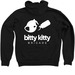 Simple Style BKB Sweatshirts, a Black Zip Up Hoodie (back-view)