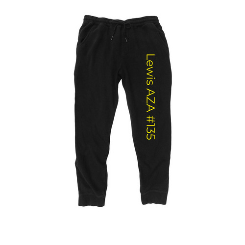 Lewis pants, a Black Midweight Fleece Joggers