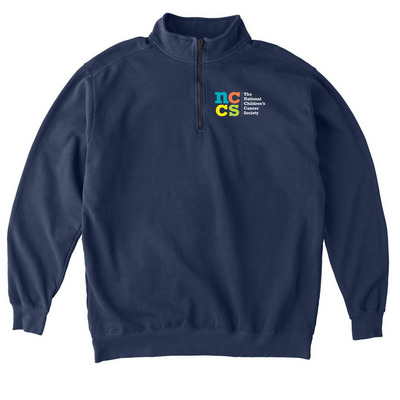 NCCS Signature Collection, a True Navy Comfort Colors Quarter Zip Pullover