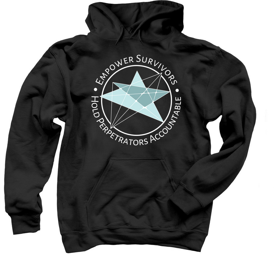 Callisto Shirt - Empower Survivors, a Black Pullover Hoodie