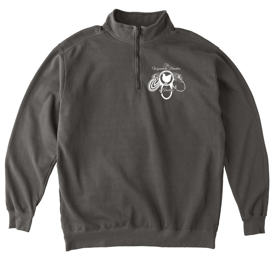 Comfort Color Quarter Zip, a Pepper Comfort Colors Quarter Zip Pullover