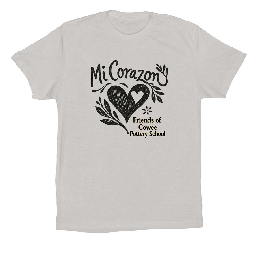 Mi Corazon Fundraiser, a Solid Athletic Grey Premium Cotton Tee