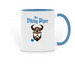 The Viking Piper's Coffee Mug, a Light Blue Two-Tone Ceramic Mug