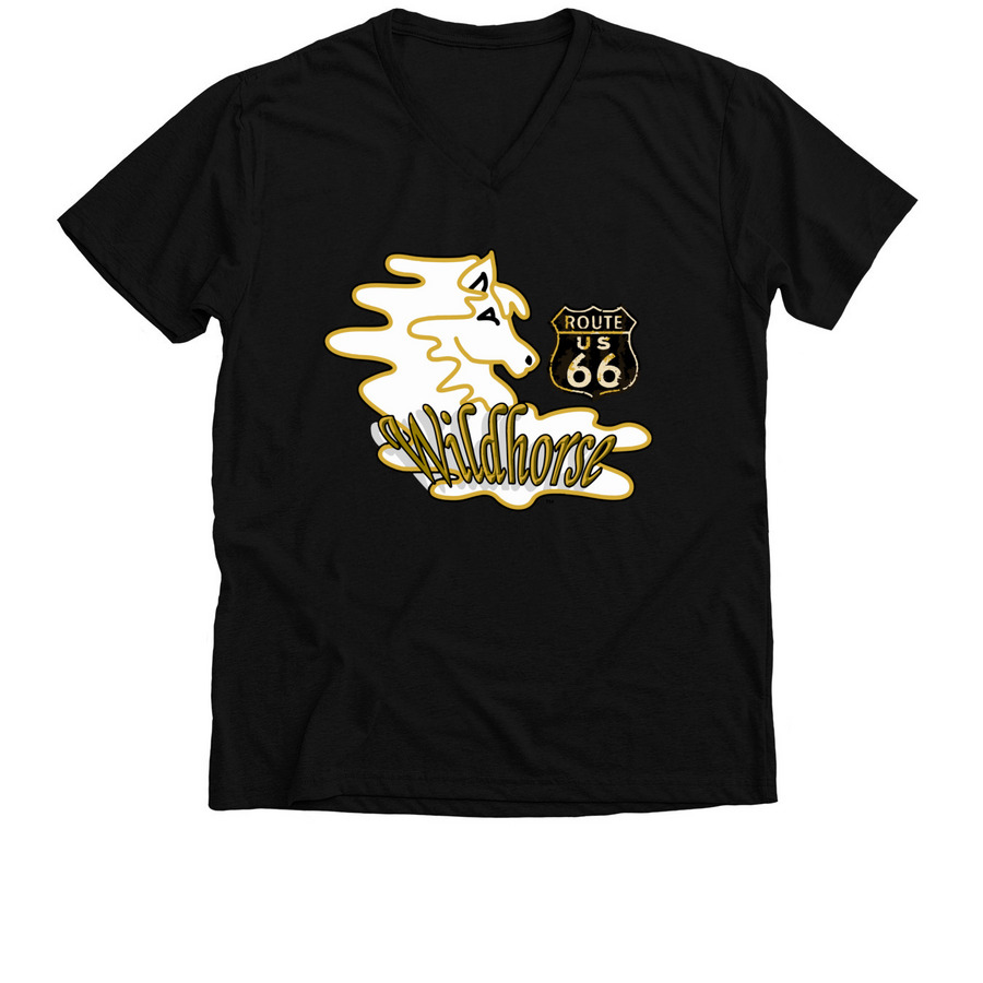 Wildhorse 66 Classic, a Solid Black Blend Premium V-Neck Tee