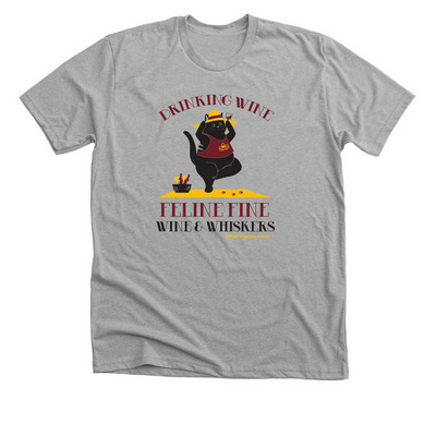 Wine & Whiskers 2026 Tour, a Athletic Heather Premium Unisex Tee