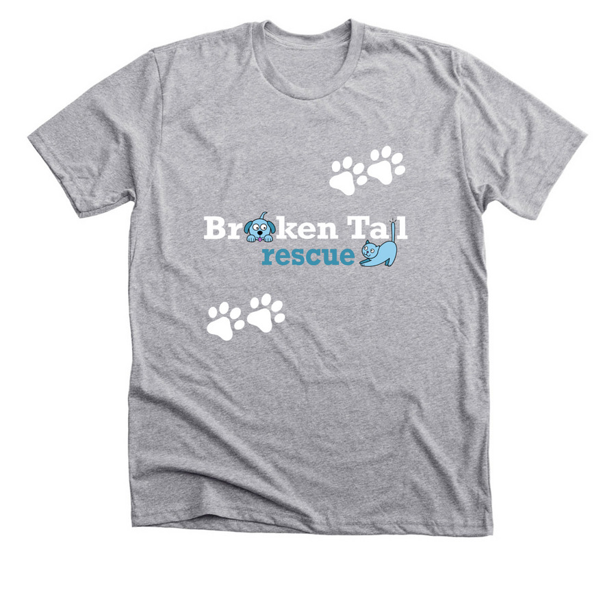 Broken Tail Rescue, a Athletic Heather Premium Unisex Tee