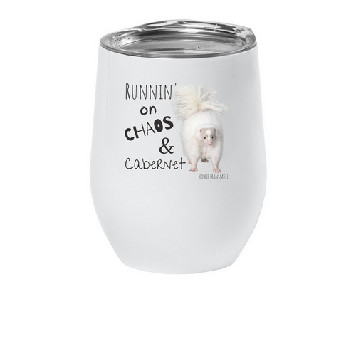 Feral Goblins & WINE, a White Insulated Wine Cup