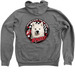 Enzo - Regular, a Deep Heather Zip Up Hoodie (back-view)