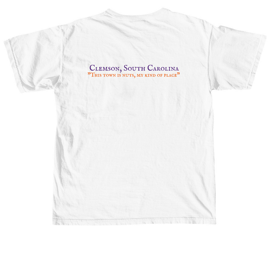 Clemson Mikey Tee&nbsp;, a White Comfort Colors Unisex Tee (back-view)