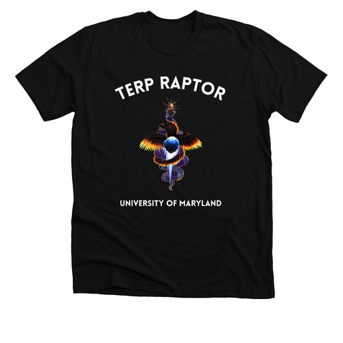 TERP RAPTOR Artistic Shirt, a Solid Black Blend Premium Unisex Tee