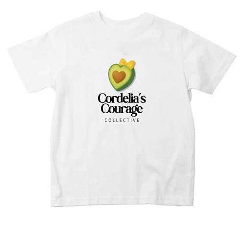 Cordelia's Courage Collective, a White Toddler Tee