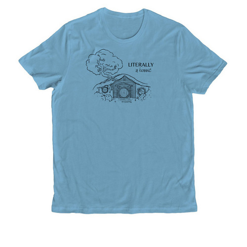 Literally, a Hobbit, a Arctic Blue Allmade Organic Cotton Unisex Tee