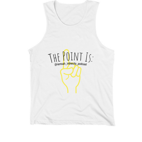 The Point Is: tank, a White Premium Cotton Tank