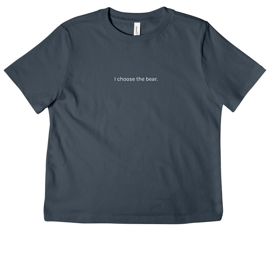 I Choose the Bear - Support Survivors in SF, a Vintage Navy Women's Heavyweight Tee