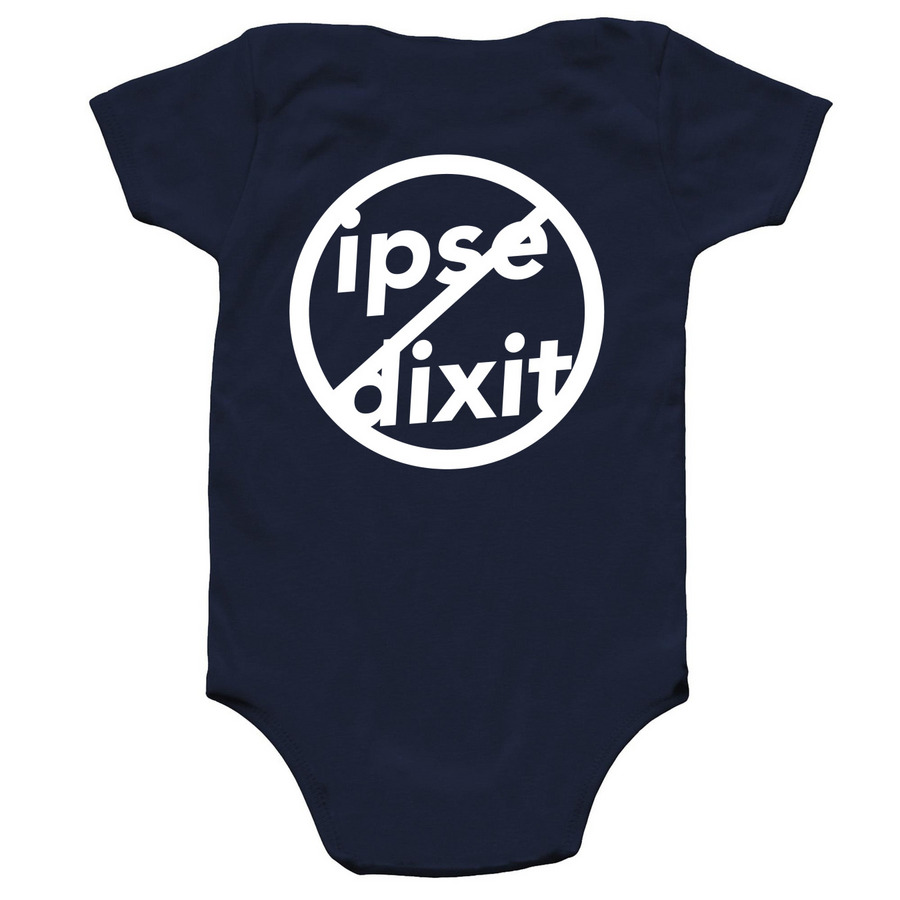 Onesie, a Navy Infant Onesie (back-view)
