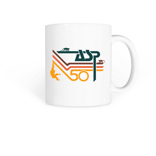 Golden Mug, a White Coffee Mug