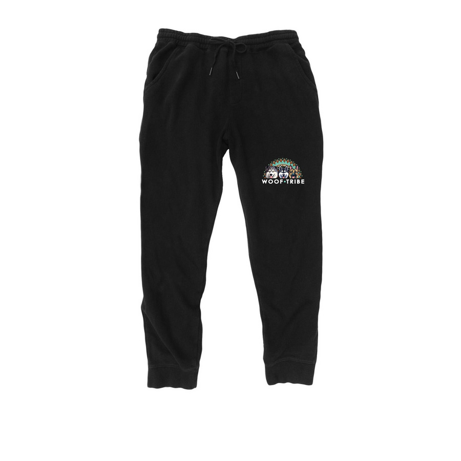Woof tribe Sweat Pant, a Black Midweight Fleece Joggers