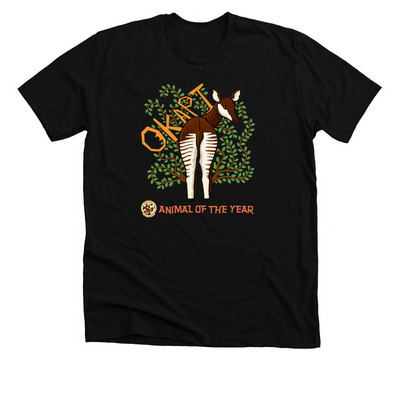 OKAPI - Animal of the Year Fund Raiser, a Solid Black Blend Premium Unisex Tee