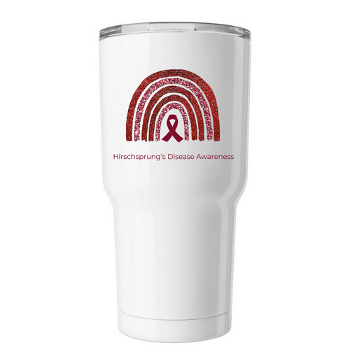 Hirschsprung?s Awareness Cup, a White Insulated Tumbler