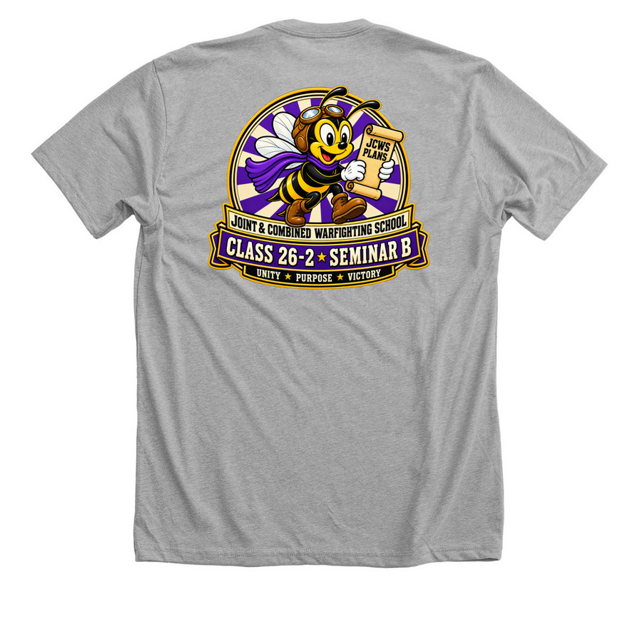 Class 26-2, Seminar B Shirt, a Athletic Heather Premium Unisex Tee (back-view)