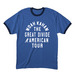 Noah Kahan Merch Citi Field, a Heather Royal/ Navy Cotton Ringer Tee