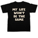 Old School Logo, a Black Comfort Colors Unisex Tee (back-view)