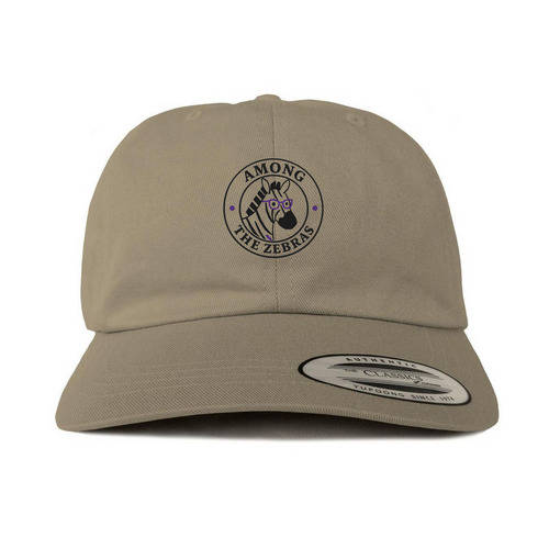 Among the Zebras Hats, a Khaki Printed Classic Baseball Cap