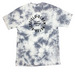 "special"tee circle, a Grey Crystal Tie Dye Tee (back-view)