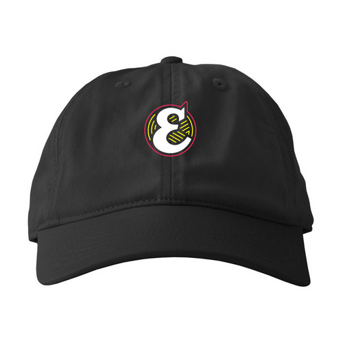 Englert Hat, a Black Printed Eco Baseball Cap