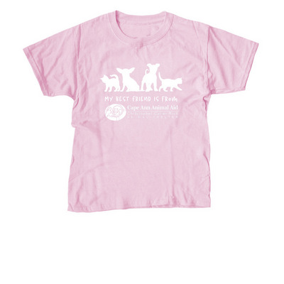 Besties (Youth & Adult Sizes), a Light Pink Youth Unisex Tee