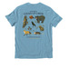 Nature's Clean Up Crew Merch, a Arctic Blue Allmade Organic Cotton Unisex Tee (back-view)