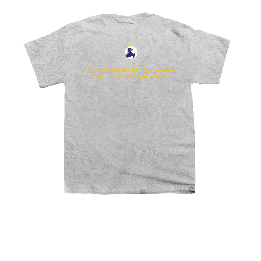 Sarcoma Awareness&nbsp;, a Sport Grey Youth Unisex Tee (back-view)
