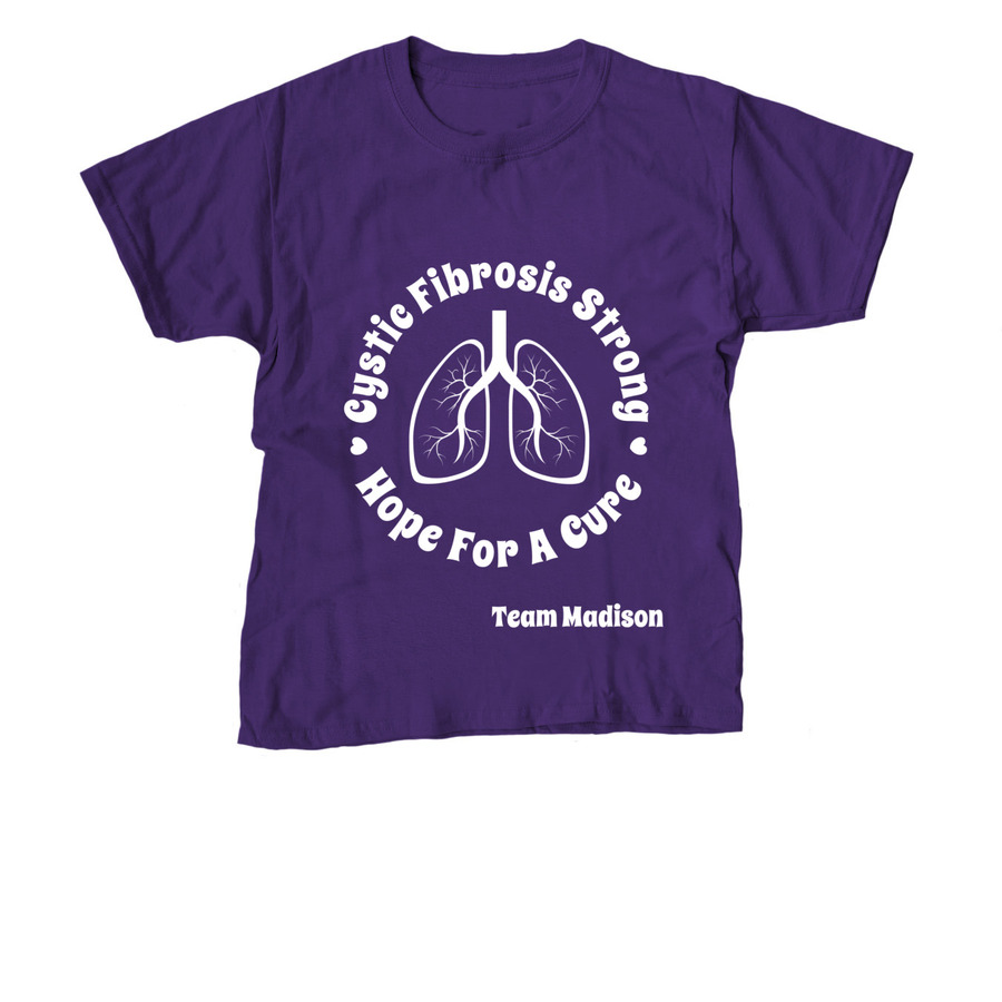 Team Madison, a Purple Youth Unisex Tee