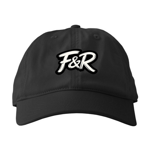 Fresh & Royal ?F&R? Signature Streetwear Hat, a Black Printed Eco Baseball Cap