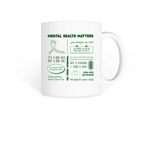 MHA Month Coffee Mugs, a White Coffee Mug