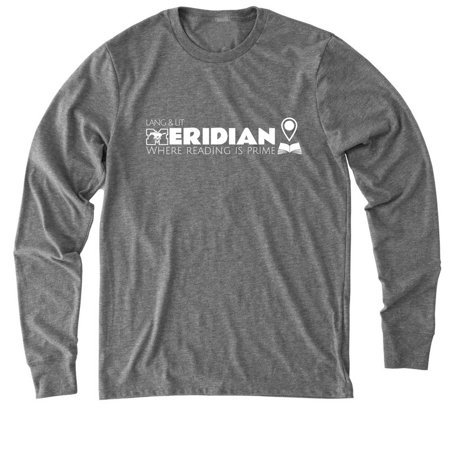 Meridian Lang & Lit 2025, a Aluminum Grey Allmade Eco Triblend Long Sleeve Tee