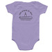 Baby USS Stays at Sea, a Lavender Infant Onesie (back-view)