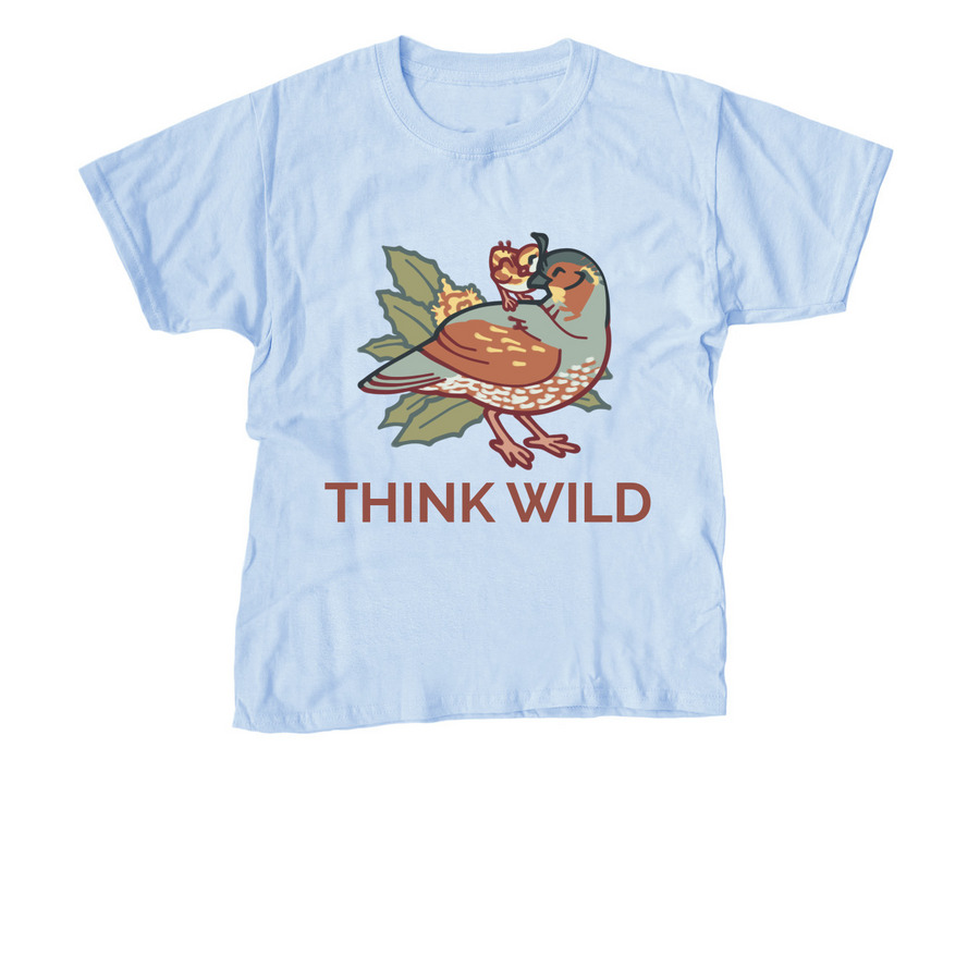 Baby Quail Tees, a Light Blue Youth Unisex Tee