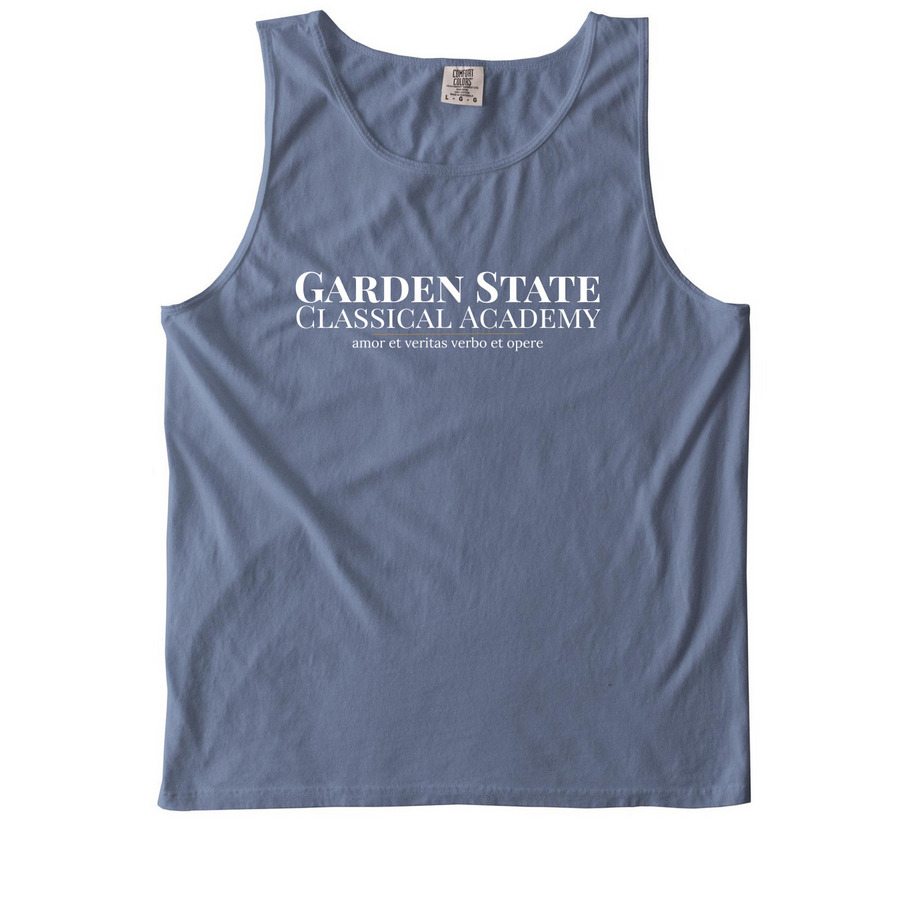America 250 - tank, a Blue Jean Comfort Colors Tank Top