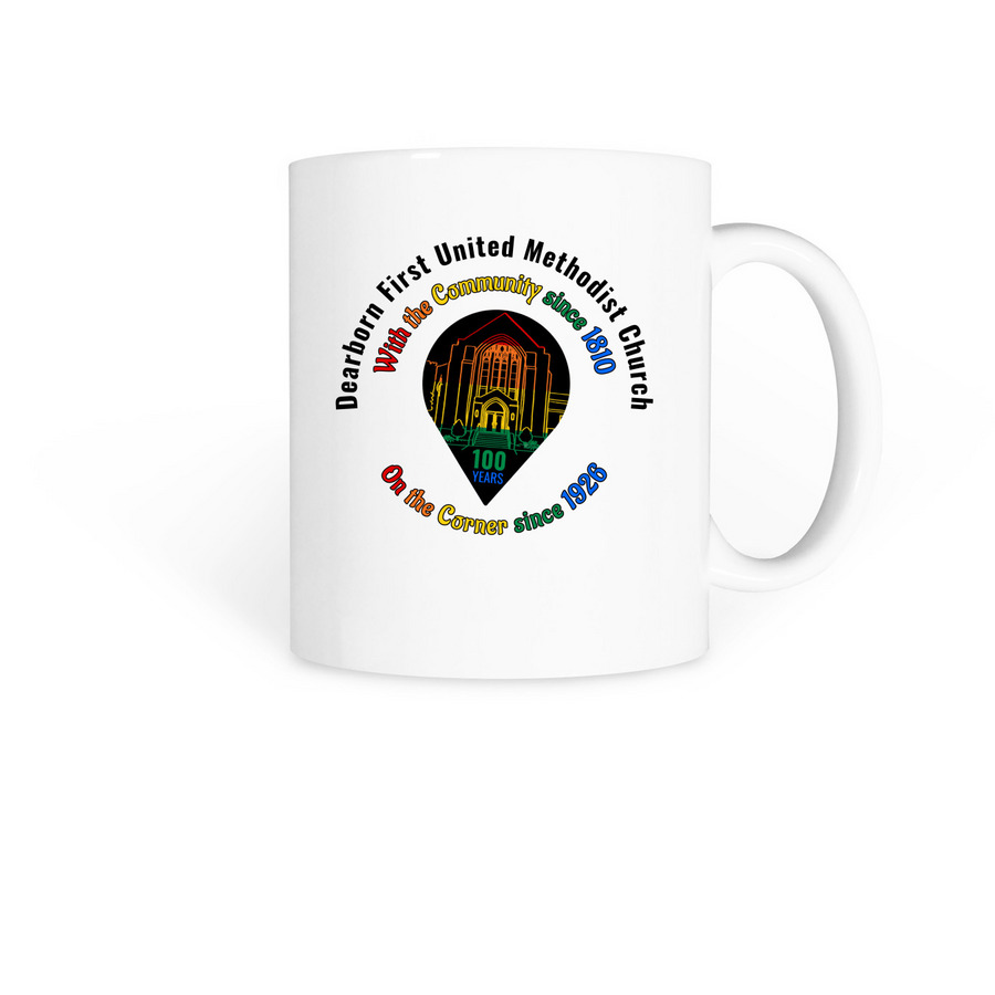 DFUMC Mugs, a White Coffee Mug