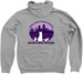 BFF Double Logo Zip-Up, a Athletic Heather Zip Up Hoodie (back-view)