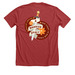 Team Millie Tee: The Fight Against Leukemia, a Heather Canvas Red Premium Unisex Tee (back-view)