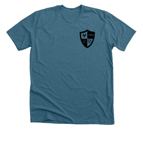 U6B Sparr, a Heather Deep Teal Premium Unisex Tee