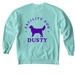 Dusty, a Chalky Mint Comfort Colors Crewneck Sweatshirt (back-view)