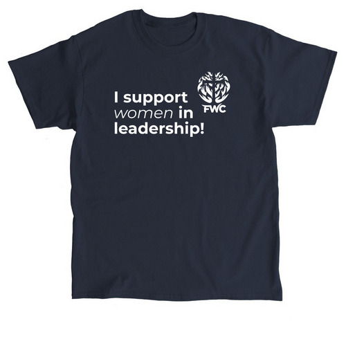 I Support Women, a Navy Classic Unisex Tee