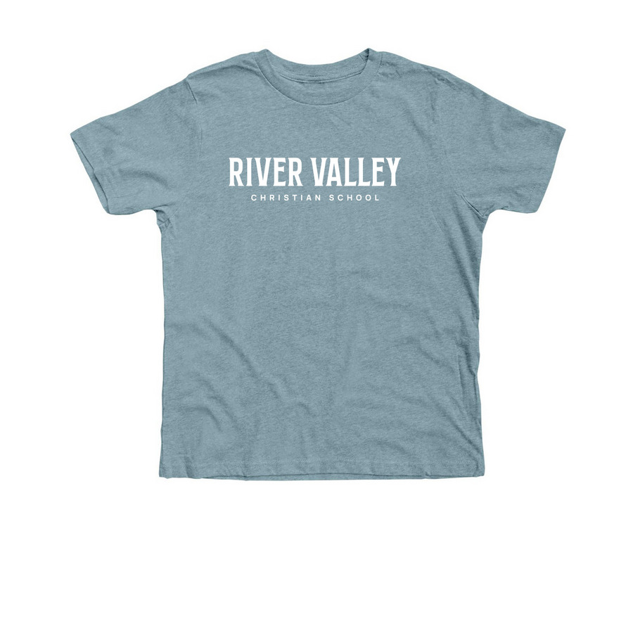 Youth RVC Spirit Wear, a Heather Blue Lagoon Premium Youth Tee