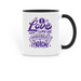 I Love Someone With Moebius Syndrome Mugs, a Black Two-Tone Ceramic Mug