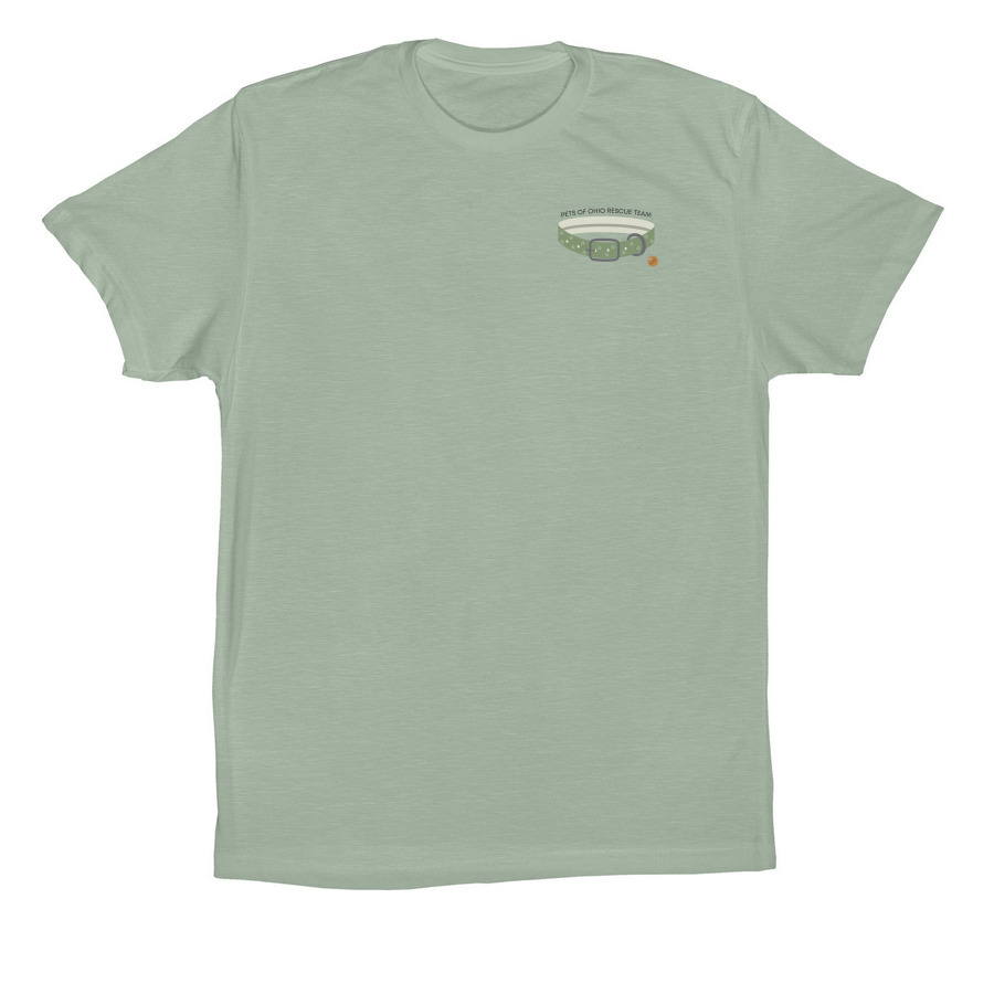 Volunteer Tee, a Dusty Blue Premium Cotton Tee