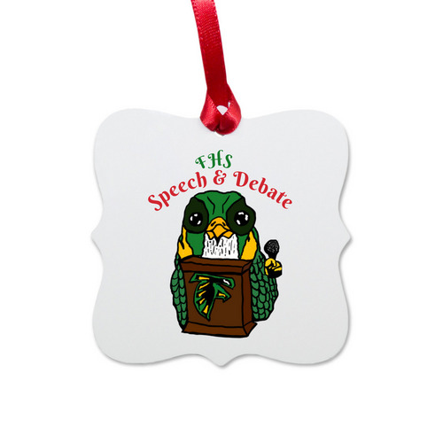 Ordainments!&nbsp;, a White Aluminum Square Ornament