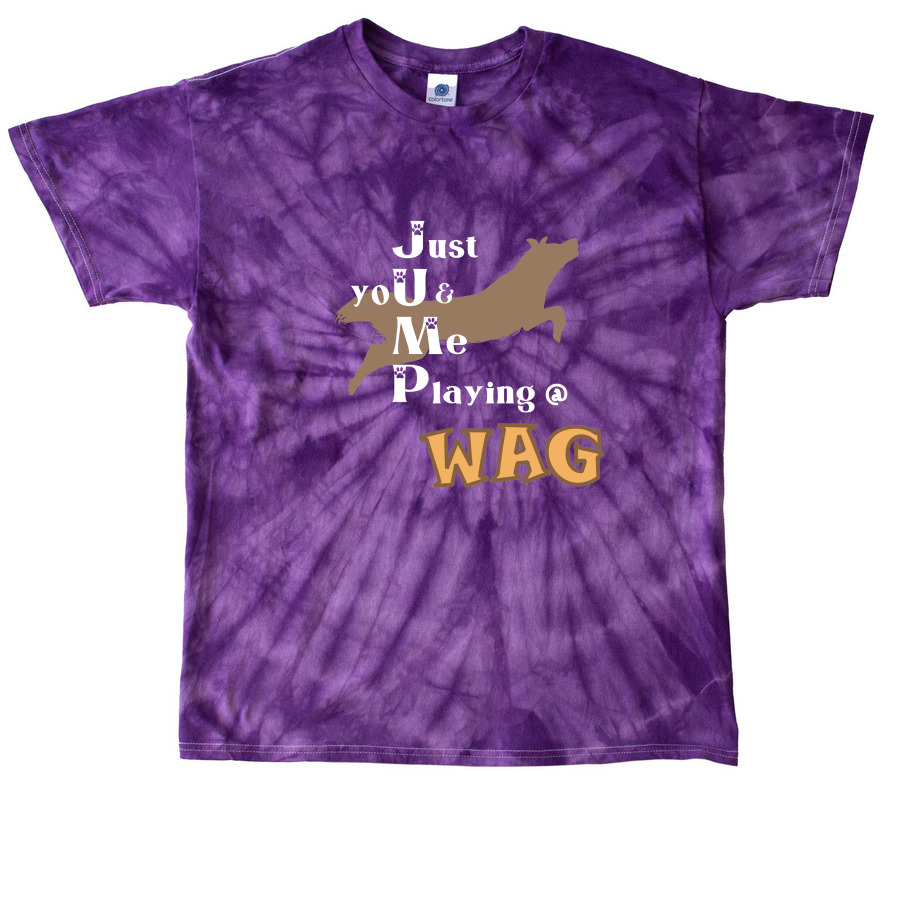 Jump @ WAG, a Purple Classic Tie Dye Tee